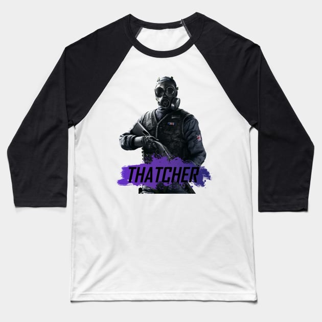 Rainbow Six Siege Thatcher Baseball T-Shirt by SwanickShirts